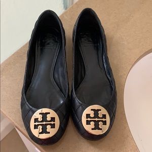 Tory Burch Quilted Flats - excellent condition